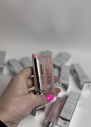 Бальзам для губ dior lip glow 001 pink
