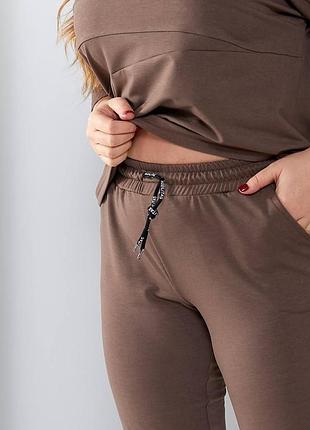 Женский спортивный костюм двунить кофта и штаны6 фото
