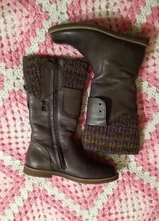 Демисезонные сапожки из натуральной кожи "lavorazione artigiana" (р. 33). состояние отличное!