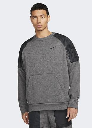 Мужской спортивный свитшот/ кофта/ кенгурушка nike sweater therma-fit novelty crew, s/m