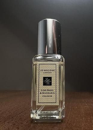 Мініатюра одеколон унісекс jo malone lime basil & mandarin 9 мл (без коробки)