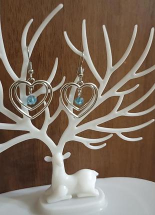 Сережки сердце
