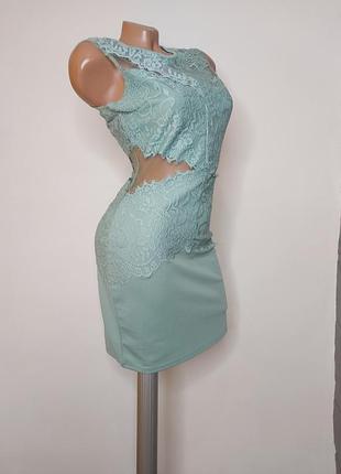 Платье с кружевом и сеточком.нюанс