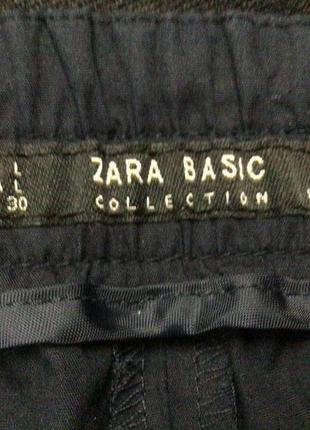 +зауженные брюки с высокой посадкой с поясом, zara basic collektion5 фото