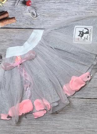 Шикарная юбка с лепестками