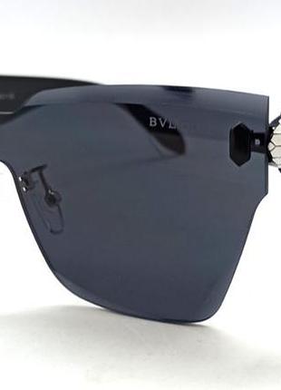 Брендові жіночі сонцезахисні окуляри модні безоправні чорні