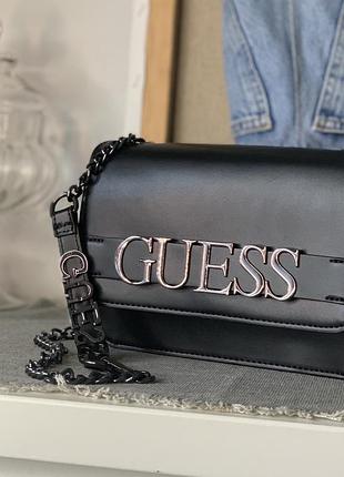 Сумка guess кросс-боди в черном цвете