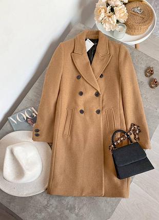 Шерстяное пальто от zara