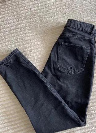 Джинсы zara mom fit high waist средняя посадка