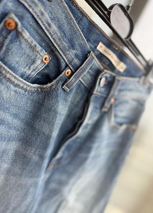 Блакитні джинси levi’s , на високій посадці , wedgie straight 242 фото