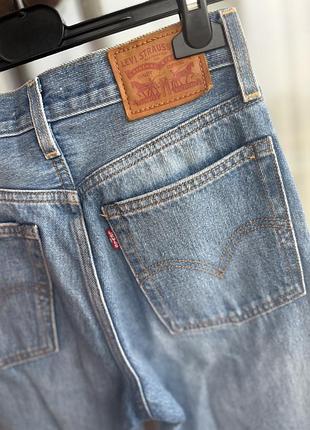 Блакитні джинси levi’s , на високій посадці , wedgie straight 243 фото