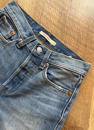 Блакитні джинси levi’s , на високій посадці , wedgie straight 248 фото