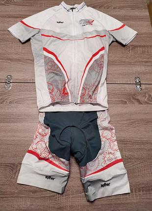 Велокостюм, велокомплект, тріко, велоджерсі texner size m