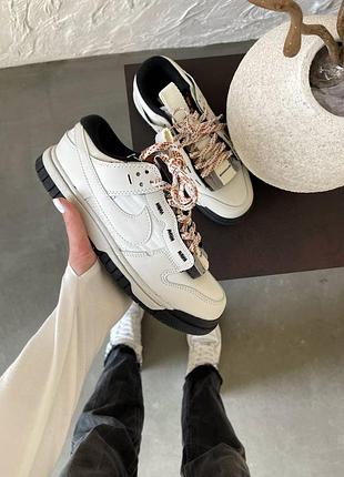 Кроссовки nike air dunk low jumbo white/black “phantom” premium