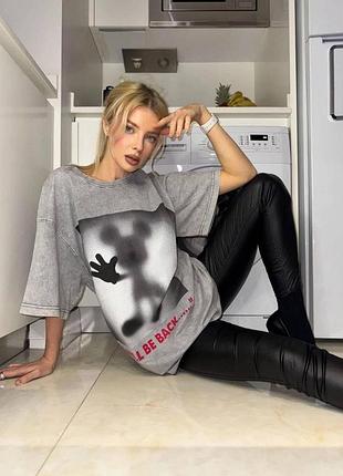 Жіноча базова футболка оверсайз