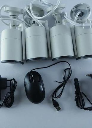 Беспроводной комплект видеонаблюдения на 4 камеры wifi full hd kit 4