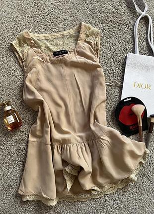 Люксовый невероятный шелковый топ, блуза от twin set simona barbieri