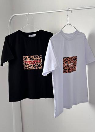 Платье с леопардовым принтом