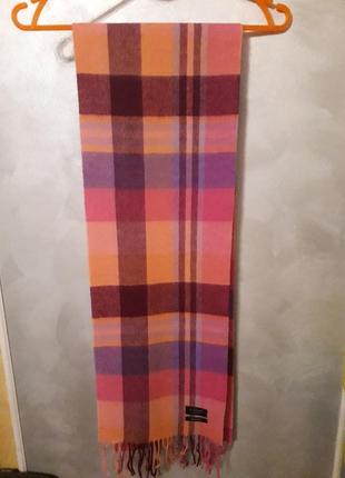 Шерстяной шарф люкс бренда kiltane шотландия lambswool4 фото