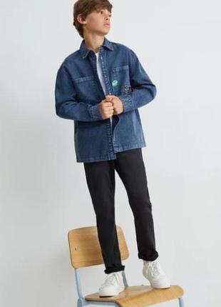 Брендова джинсова сорочка для дитини c&a (німеччина)