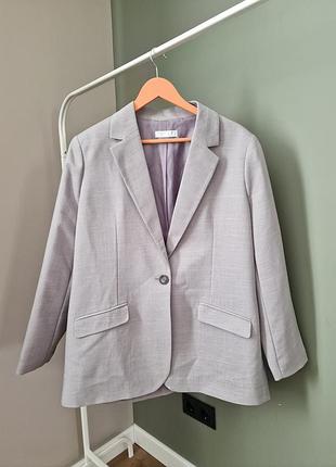 Пиджак серый оверсайз на подкладке primark xl/2xl 42/44