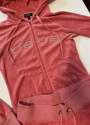 Женский велюровый костюм bebe оригинал