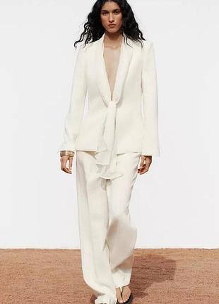 Брюки женские белые zara new2 фото
