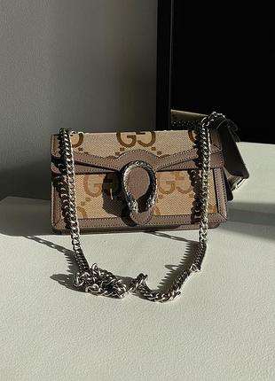Сумочка dionysus brown small shoulder bag 6