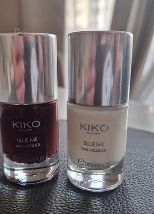 Лак для ногтей kiko blue me 01 и 03