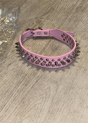 Новый кожаный ошейник для собаки