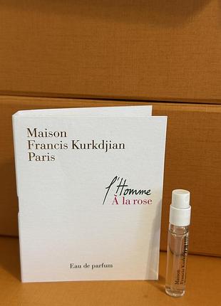 Maison Maison francis kurkdjian a la rose парфюм 70мл l`homme пробник оригінал