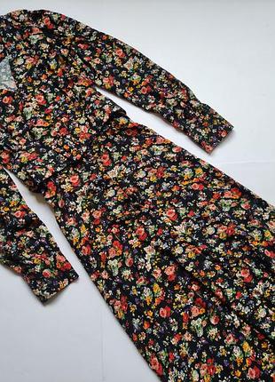 Платье миди с цветочным принтом warehouse