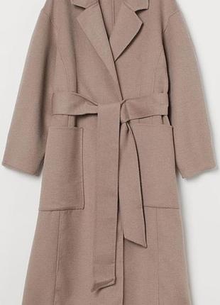 Пальто, пальто оверсайз, пальто с поясом, пальто h&m