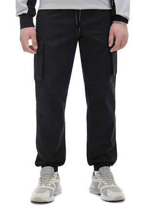 Брюки джоггеры мужские cropp черные новые, размер l