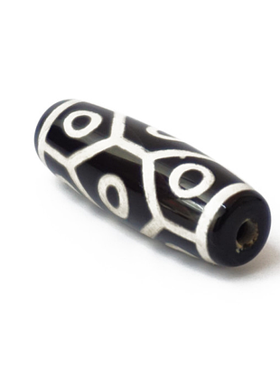 Бусина дзі чорна 9 очей