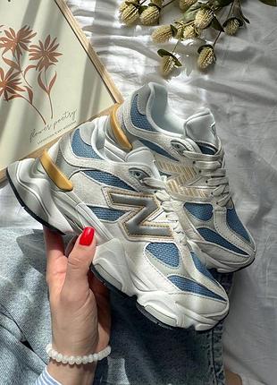 Кроссовки new balance 9060 beige/blue