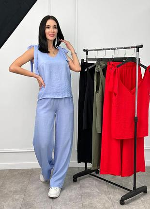 Літній жіночий костюм із широкими штанами «ясмин «