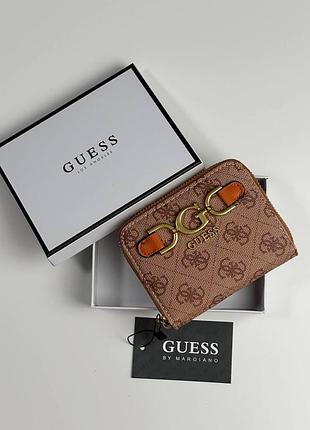 Женский кошелек guess, бежевый кошелек мини