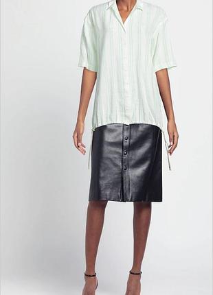 Bimba y lola massimo dutti льняная рубашка туника блуза