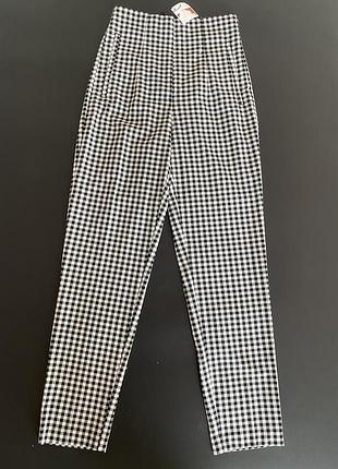 Брюки в клетку, классические zara!!