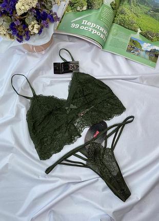 Комплект топ м + l труси стрінг від hunkemoller private collection