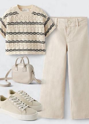 Дуже класні джинси zara на дівчинку 7-8 років.