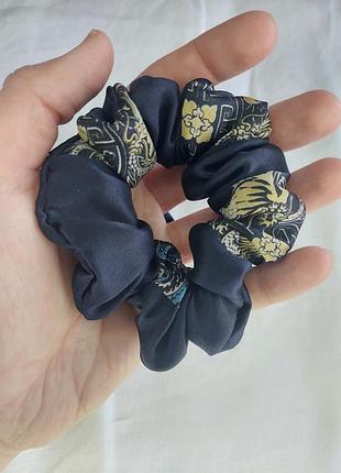 Шелковый скранч натуральный шелк атласный