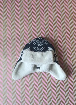 Шапка тепла b.young з вязаним верхом