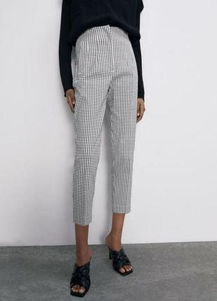 Брюки,штани,брюки в клетку zara
