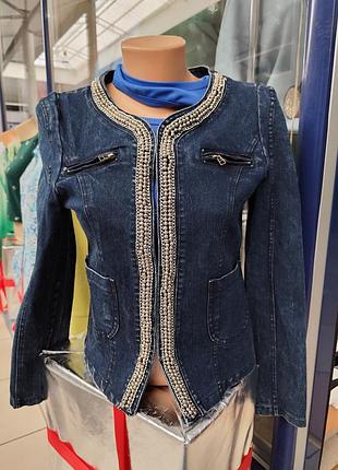 Ликвидационный распродаж 🤑 красивый жакет пиджак джинсовка!!️ последний размер!!!️