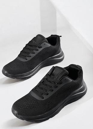 Кроссовки черные мужские (f157)