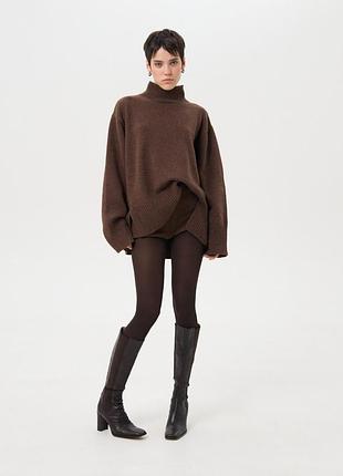 Коричневый свитер из шерсти nuga studio