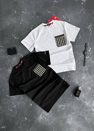 Мужская летняя футболка с коротким рукавом hugo boss