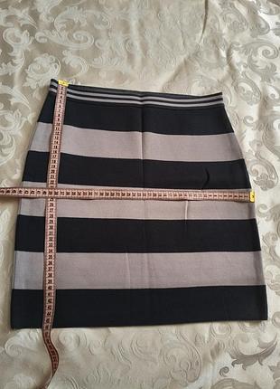 Юбка в широкую полоску тауповый marc cain